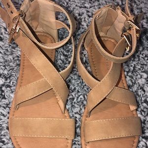 Tan Top Moda Strappy Sandals